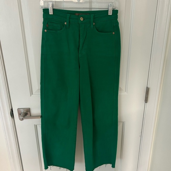 Judy Blue High Rise Control Top Wire Leg Crop Jeans - Picture 2 of 5